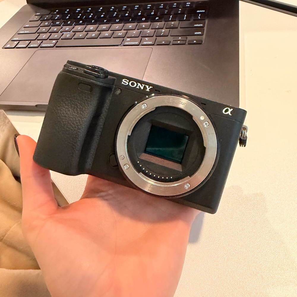 Sony A6400 Mirrorless DLSR camer with Sony 35mm/f1.8 lense